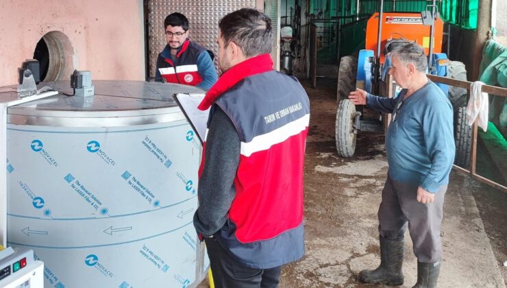Şaphane’de süt sağım sistemi kayıt ve kontrol işlemleri yapıldı