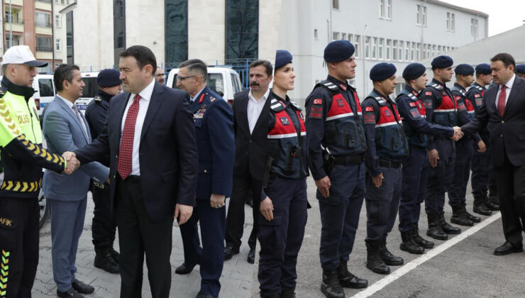 Vali Işın, emniyet ve jandarma personelinin bayramını kutladı