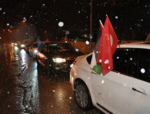Filistin’e destek için konvoy düzenlendi