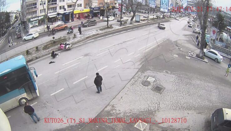 Dikkatsizliğin sebep olduğu kazalar kameraya yansıdı