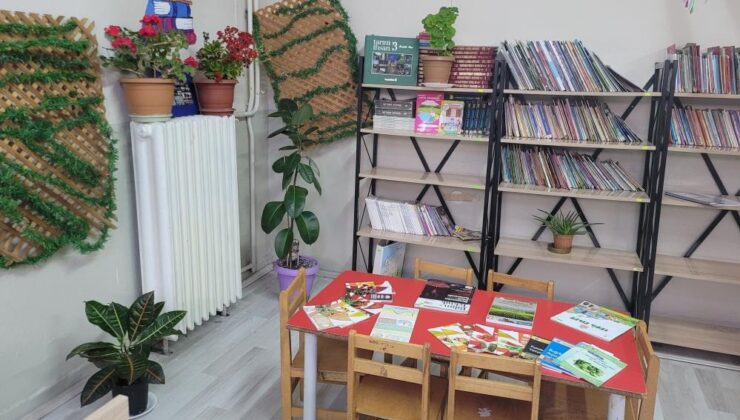 Çevre bilincini artırmak için özel kütüphane