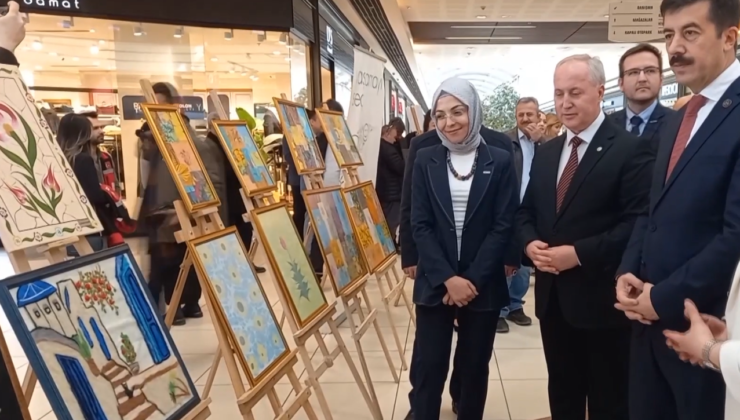 Yeşilay’ın el uzattığı danışanlar sergi açtı