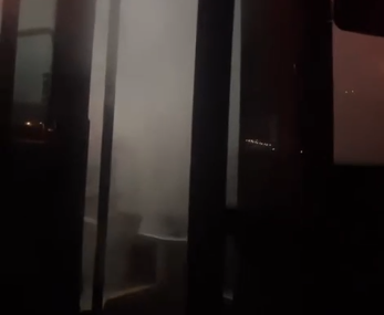 Halk otobüsünde yangın paniği