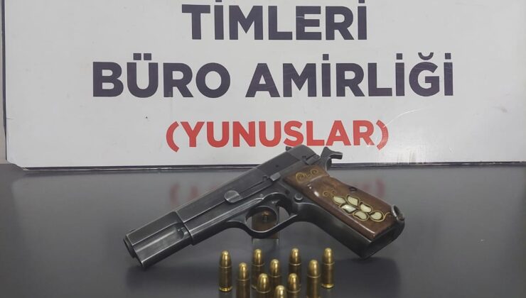Ruhsatsız silah ile yakalanan şüpheli gözaltına alındı