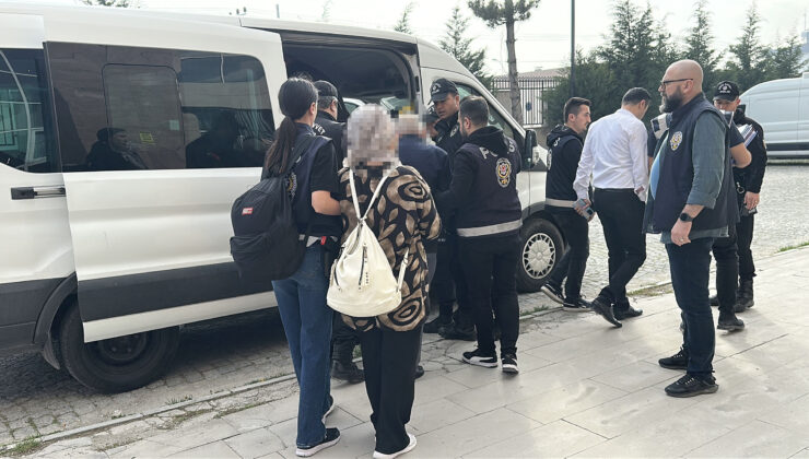 Fuhuş operasyonunda yakalanan 6 şüpheli adliyeye sevk edildi