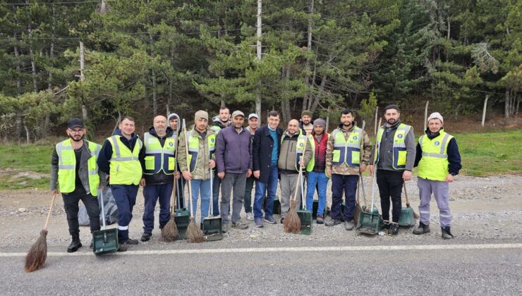 Başkan Kahveci’den temizlik personeline ziyaret