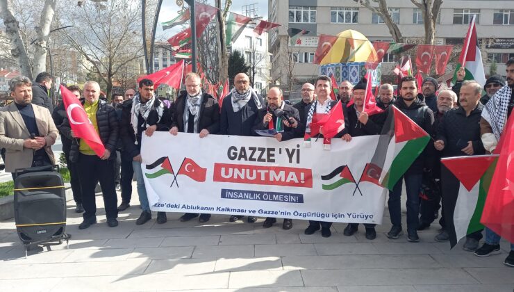 Kütahya’da İsrail’in saldırıları protesto edildi