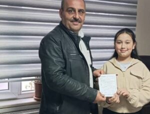 10 yaşındaki öğrenciden örnek davranış