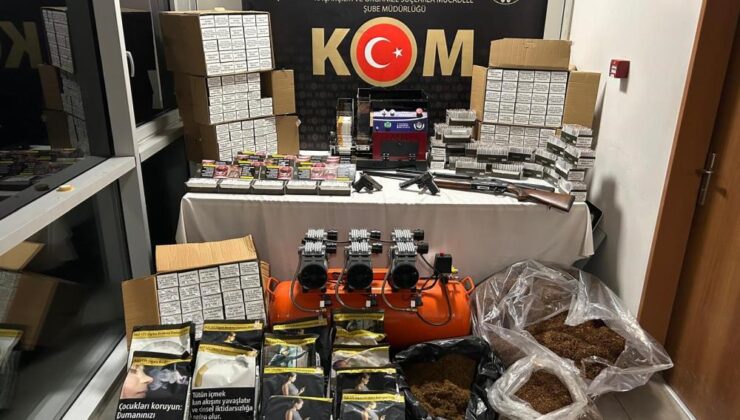 Kaçak tütün ve makaron operasyonu