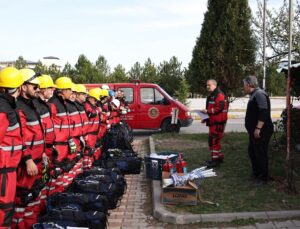 Afetlere karşı hazırlık tatbikatı yapıldı