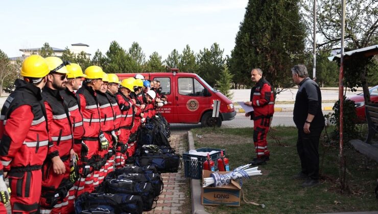 Afetlere karşı hazırlık tatbikatı yapıldı