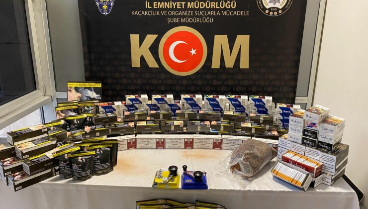 2 ev ve 1 iş yerine baskın: Binlerce makaron ele geçirildi