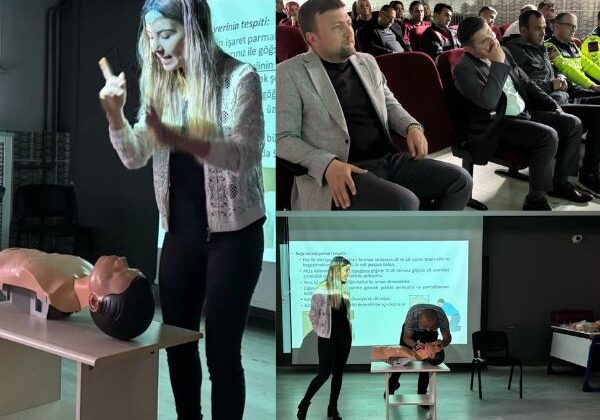 Kamu personeline ilk yardım eğitimi verildi