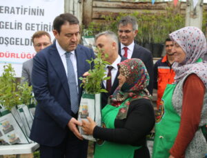 Sekiören’de kadın kooperatifine 1500 fidan desteği