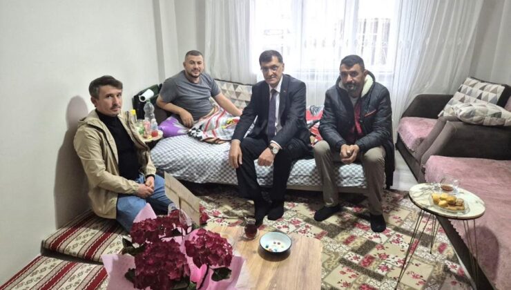 Başkan Kahveci’den personele geçmiş olsun ziyareti