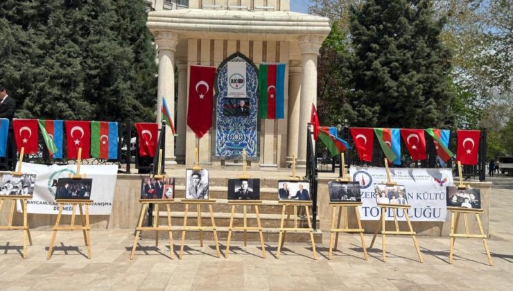 Kütahya’da yaşayan Azerilerden Aliyev anısına resim sergisi