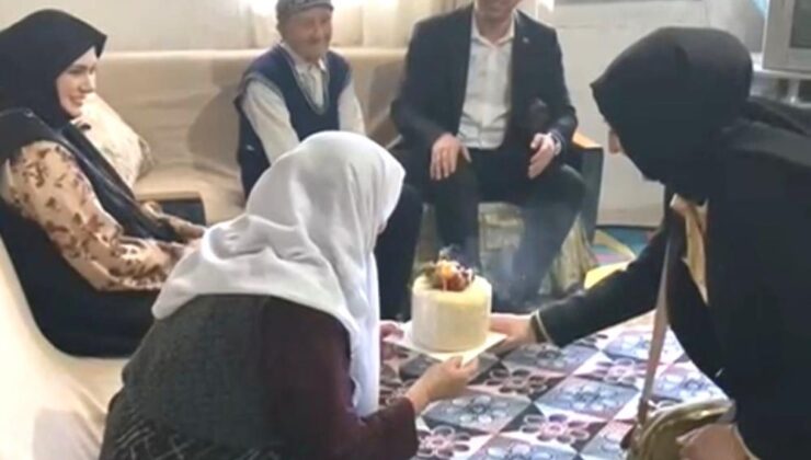Kaymakam Bahar’dan Hafize teyzeye doğum günü kutlaması