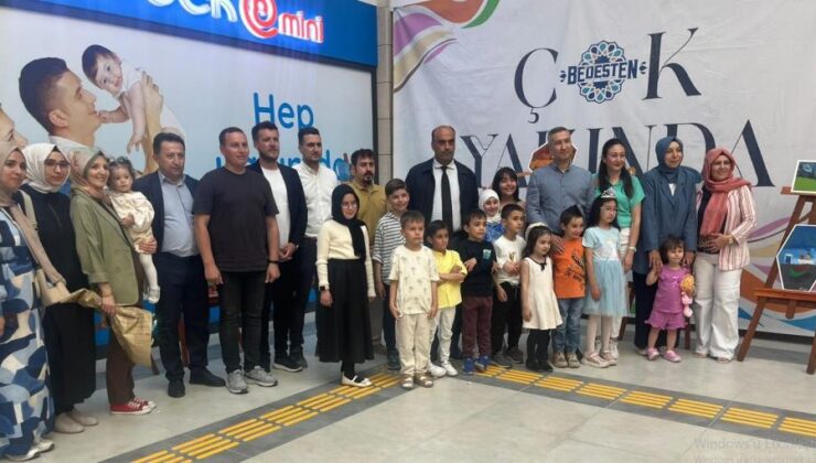 Çocukların hayal gücü tuvale yansıdı