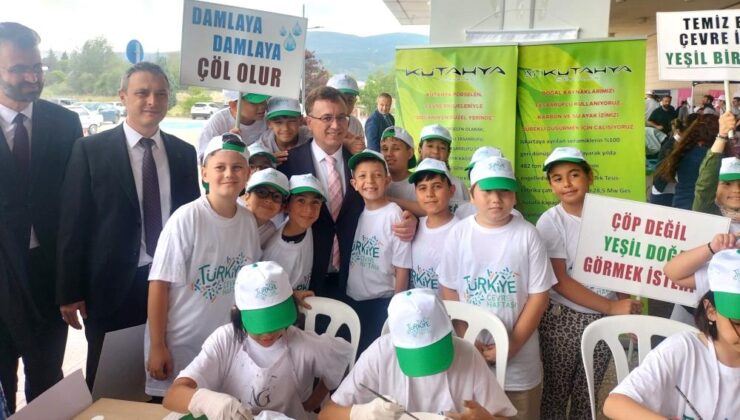 Çocuklar çevre için renkli etkinlikte buluştu