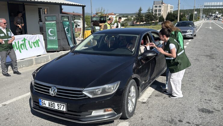 Bayram yolculuğunda alkol farkındalık çalışması