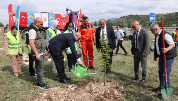 Tavşanlı OSB’de bin fidan toprakla buluştu