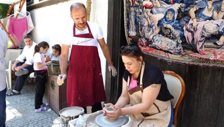 Germiyan Sokağı çini sanatıyla yeniden canlanıyor