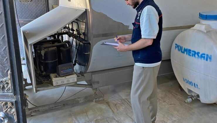 Köylerdeki süt soğutma tankları denetlendi