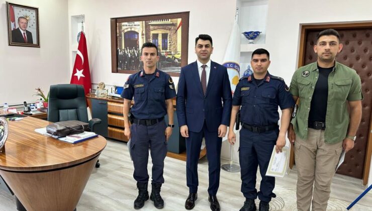 Kaymakamı Bahar’dan jandarma personeline başarı belgesi