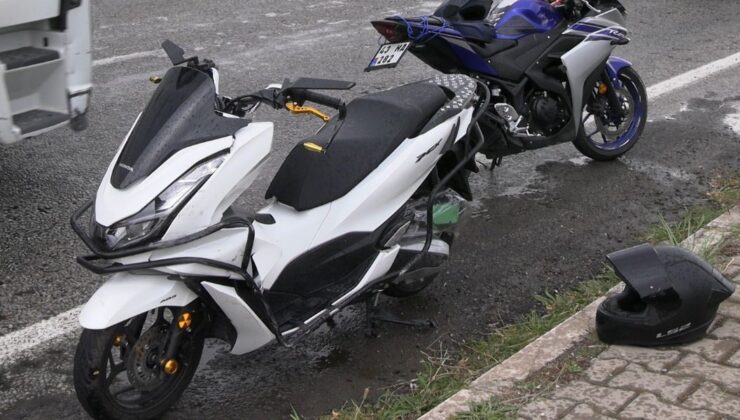 Otomobil ile motosiklet çarpıştı: 1 yaralı