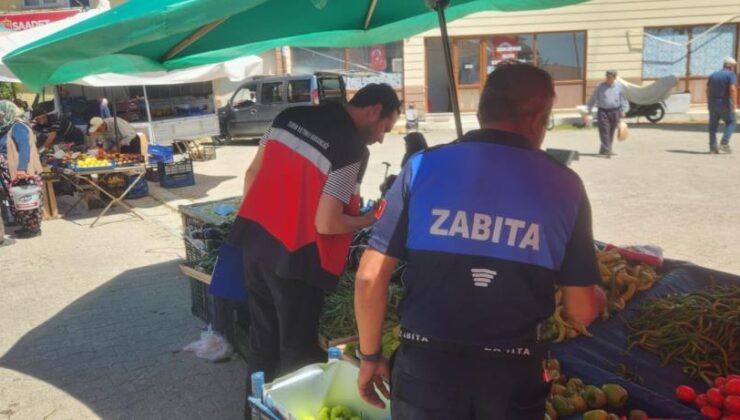 Zabıta ve tarım ekiplerinden gıda denetimi