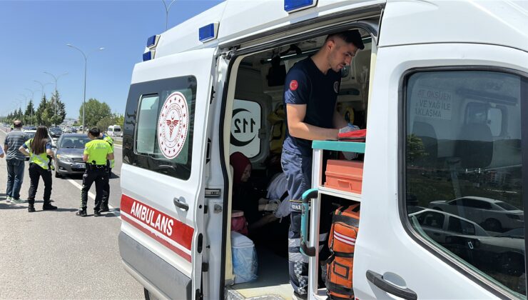 Çevreyolundan karşıya geçmeye çalışırken otomobil çarptı