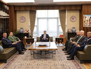 Milli Savunma Bakanlığı Heyeti Vali Musa Işın’ı ziyaret etti