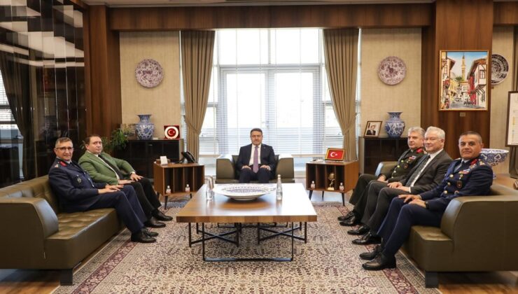 Milli Savunma Bakanlığı Heyeti Vali Musa Işın’ı ziyaret etti