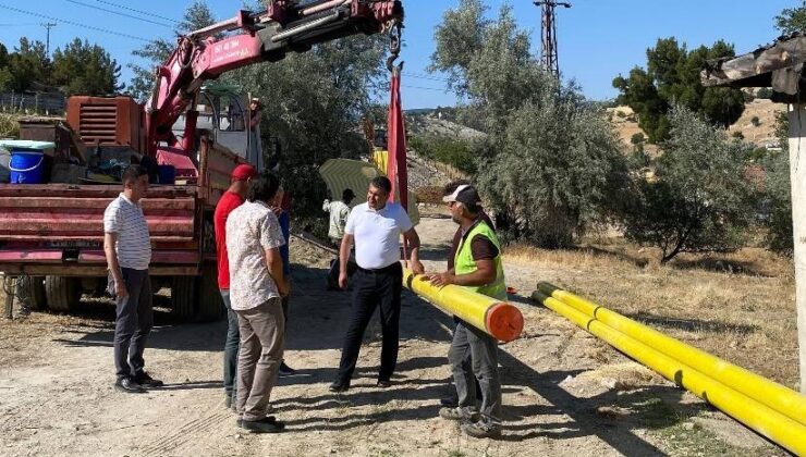 Gediz’de bir mahalle daha doğalgaza kavuşuyor