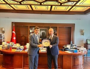 Başkan Kahveci’den Mansur Yavaş’a ziyaret