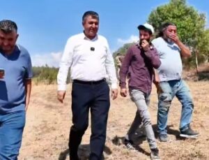 Başkan Akel yılın ilk hasat heyecanına ortak oldu