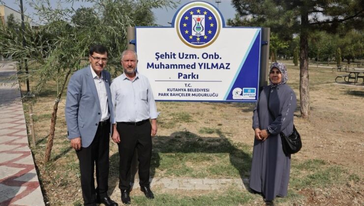 Şehit Muhammed Yılmaz’ın adı Yoncalı Mesire Alanı’nda yaşayacak