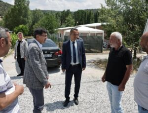 Porsuk Mesire Alanı yolu yenilendi