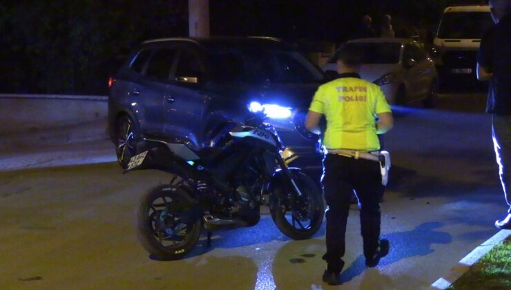 Otomobil ile motosiklet çarpıştı: 1 yaralı