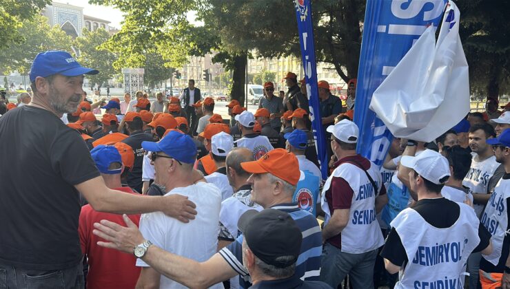 Kamu işçileri talepleri için alanda