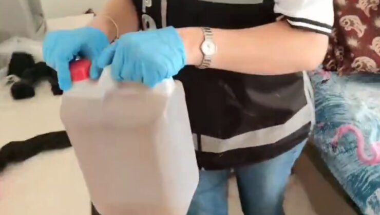Sahte alkol operasyonu: 50 litre alkol ele geçirildi