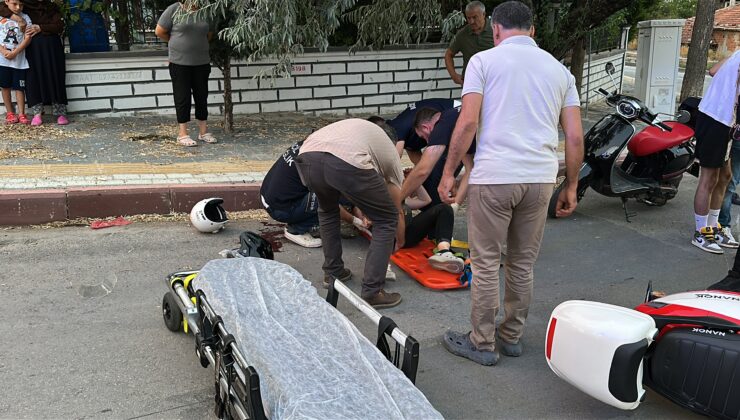 Virajı alamayan motosikletli ağır yaralandı