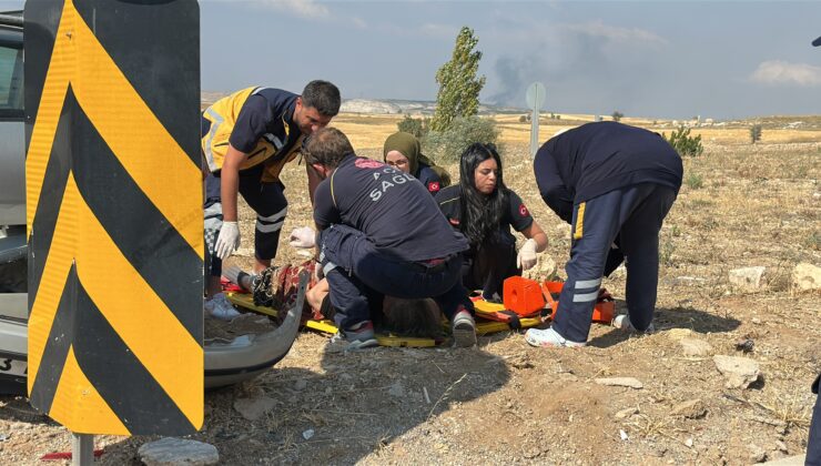 Yoncalı kavşağında yürekler ağza geldi: Yaşlı çift yaralandı