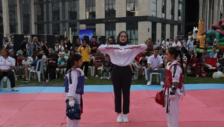 Açık Hava Minikler Taekwondo Turnuvasına yoğun ilgi