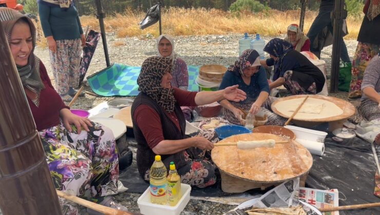 Kütahyalı kadınlardan yangın bölgesinde dayanışma örneği