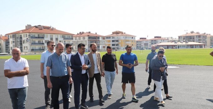 Spor altyapı çalışmaları hız kesmeden devam ediyor