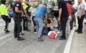 Üst geçidi kullanmayan yaya canından oluyordu