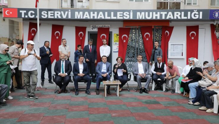 Vali Musa Işın, Servi Mahallesi’nde vatandaşlarla buluştu
