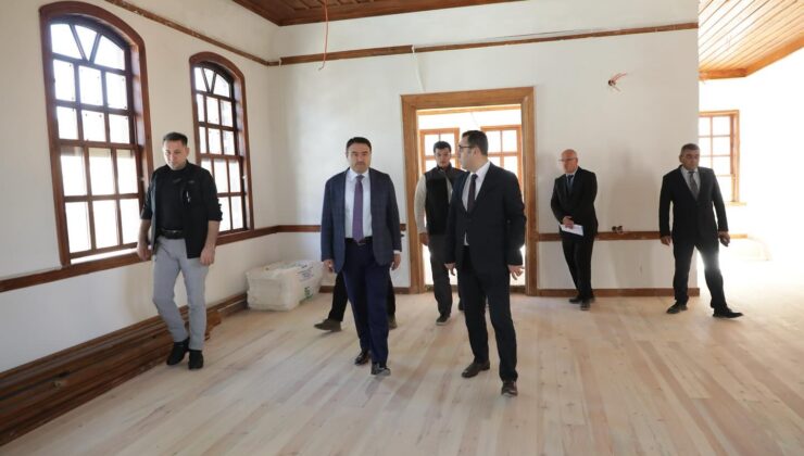 Vali Musa Işın, tarihi konaklarda incelemelerde bulundu