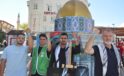 Küresel Sumud Filosu’na mavi kurdeleli destek